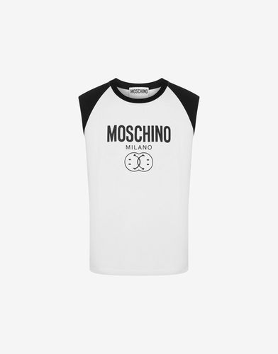 T-shirt Senza Maniche Double Smiley? - Moschino - Modalova