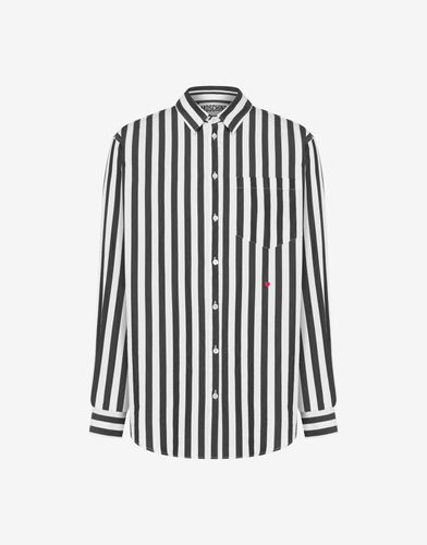 Archive Stripes Poplin Shirt - Moschino - Modalova