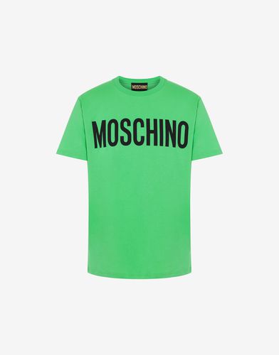 Logo Print Organic Jersey T-shirt - Moschino - Modalova
