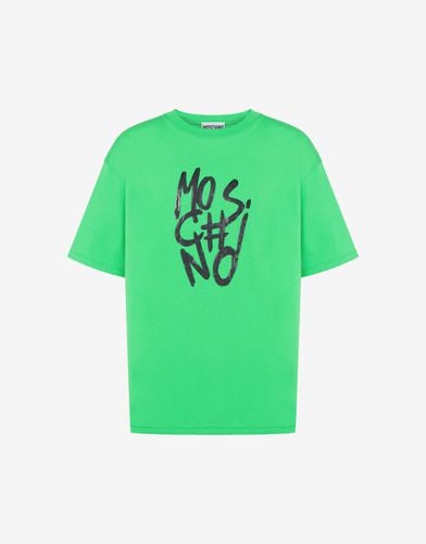 Camiseta De Punto Ecol?gico Scribble Logo - Moschino - Modalova