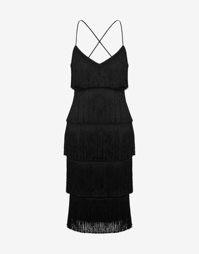 Dress With Fringes - Moschino - Modalova