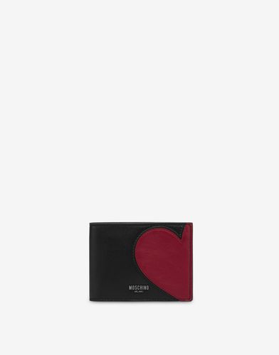 Heart Graphic Flap Wallet - Moschino - Modalova