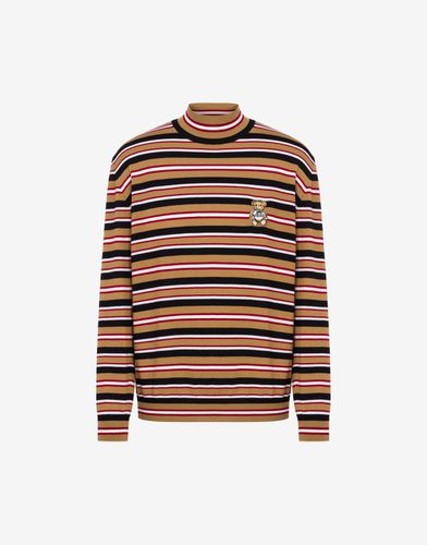 Stripes Turtle-neck Sweater - Moschino - Modalova