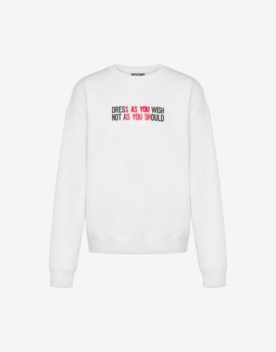 Sweatshirt With Print - Moschino - Modalova