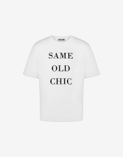 Organic Jersey T-shirt Same Old Chic - Moschino - Modalova