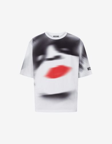 Organic Jersey T-shirt Graphic - Moschino - Modalova
