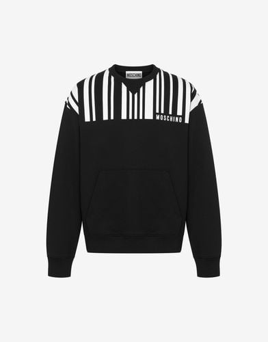 Cotton Sweatshirt Barcode - Moschino - Modalova