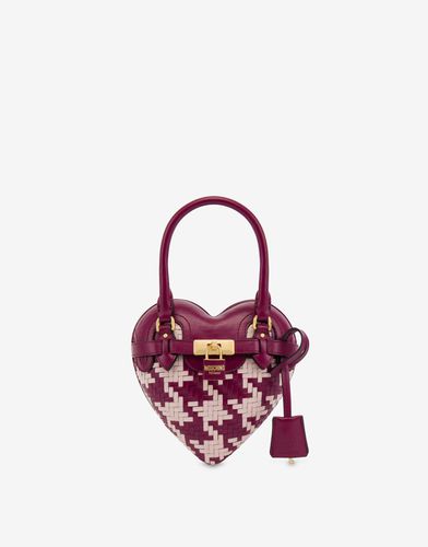 Heartbeat Bag Aus Hahnentrittmuster - Moschino - Modalova