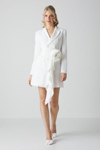 Womens Bridal Rose Belted Blazer Dress - - 10 - Coast - Modalova