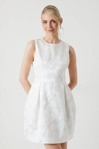 Womens Jacquard Bell Mini Bridal Dress - - 12 - Coast - Modalova