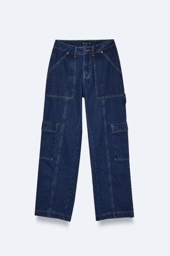 Womens Petite Denim Utility Pocket Detail Jeans - - 6 - Nasty Gal - Modalova