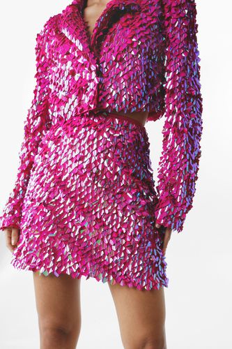 Womens Premium Disc Sequin Mini Skirt - - 10 - Nasty Gal - Modalova