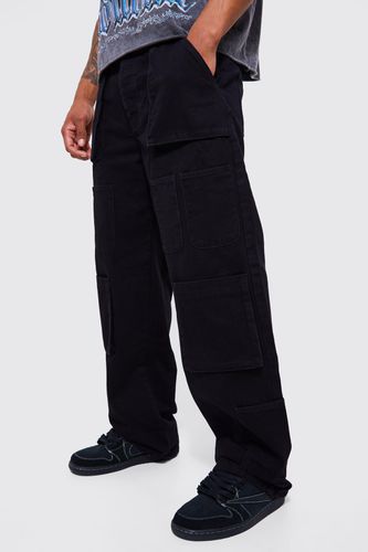Baggy Fit Multi Cargo Pocket Jeans - - 28R - boohooMAN - Modalova