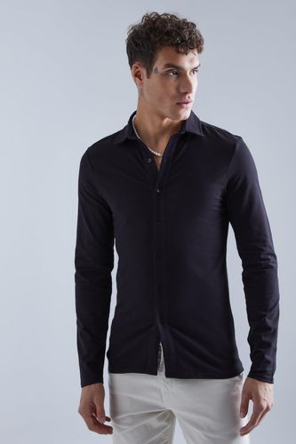 Long Sleeve Stretch Fit Jersey Shirt - - XL - boohooMAN - Modalova