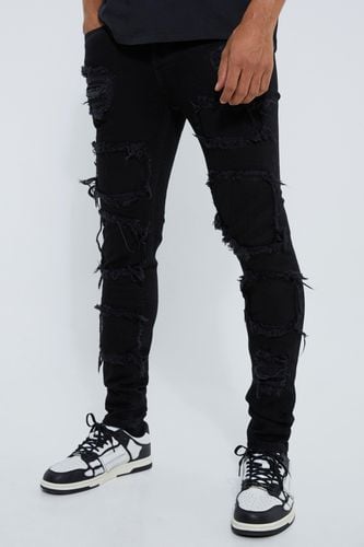 Skinny Stacked Distressed Ripped Jeans - - 34R - boohooMAN - Modalova