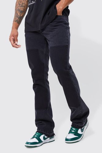 Slim Rigid Worker Panel Flare Jeans - - 28R - boohooMAN - Modalova