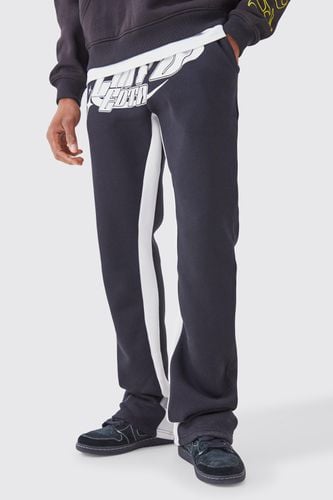 Limited Edition Stacked Gusset Joggers - - L - boohooMAN - Modalova