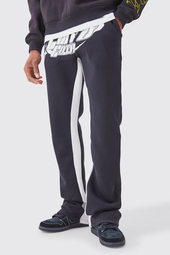 Limited Edition Stacked Gusset Joggers - - M - boohooMAN - Modalova