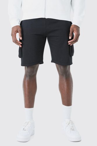 Slim Mid Cargo Jersey Short - - S - boohooMAN - Modalova