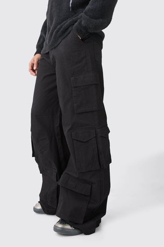 Extreme Baggy Rigid Multi Cargo Pocket Trousers - - 28 - boohooMAN - Modalova