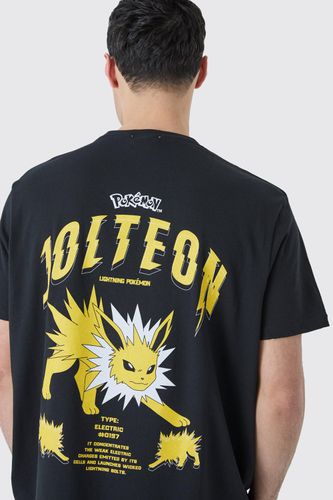 Oversized Pokemon Jolteon License T-shirt - - L - boohooMAN - Modalova