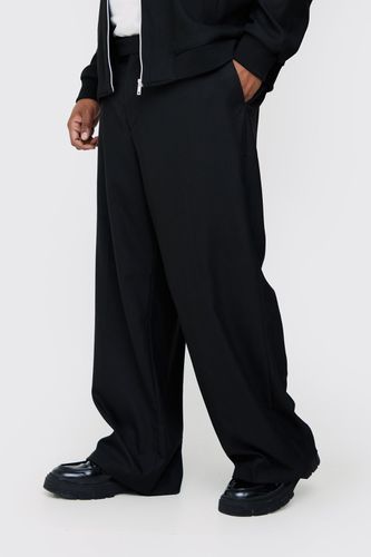 Plus Tailored Straight Fit Trousers - - 38 - boohooMAN - Modalova