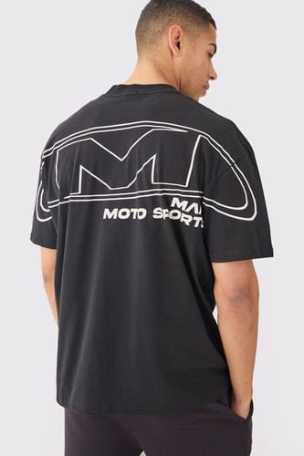 Oversized Over Seams Moto Sport T-shirt - - L - boohooMAN - Modalova