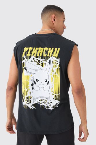 Oversized Pokémon Pikachu License vest - - L - boohooMAN - Modalova