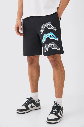 Loose Fit Ofcl Short - Black - M - boohooMAN - Modalova