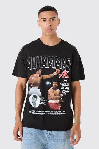 Oversized Muhammad Ali License T-shirt - - L - boohooMAN - Modalova