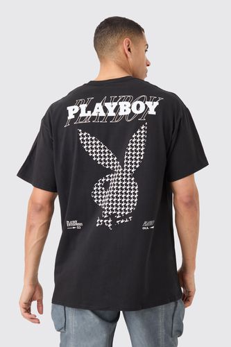 Oversized Playboy License T-shirt - - XS - boohooMAN - Modalova