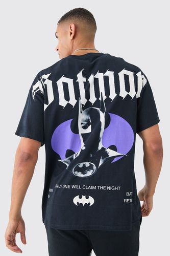 Oversized Large Scale Batman License T-shirt - - M - boohooMAN - Modalova