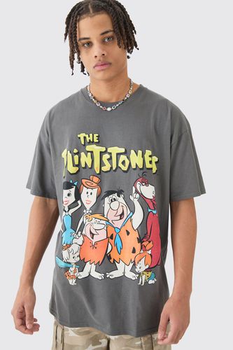 Oversized The Flintstones License T-shirt - - L - boohooMAN - Modalova