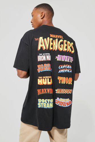 Oversized Marvel Avengers License T-shirt - - L - boohooMAN - Modalova