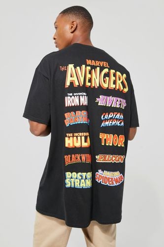 Oversized Marvel Avengers License T-shirt - - XS - boohooMAN - Modalova