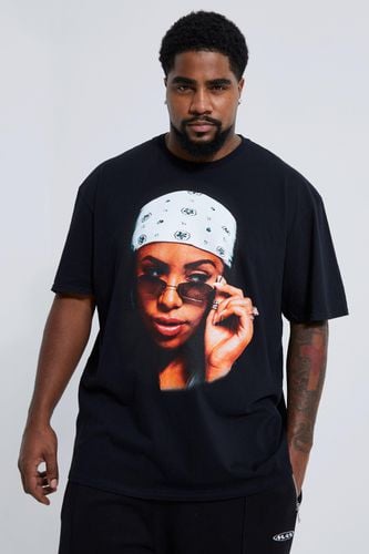 Plus Aaliyah Photo License T-shirt - - 4XL - boohooMAN - Modalova