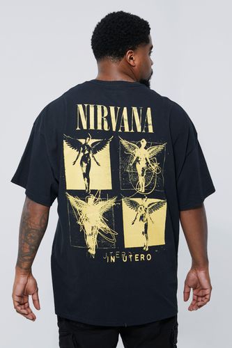 Plus Nirvana License T-shirt - - 5XL - boohooMAN - Modalova
