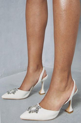 Womens Embellished Sling Back Heels - - 4 - MISSPAP - Modalova
