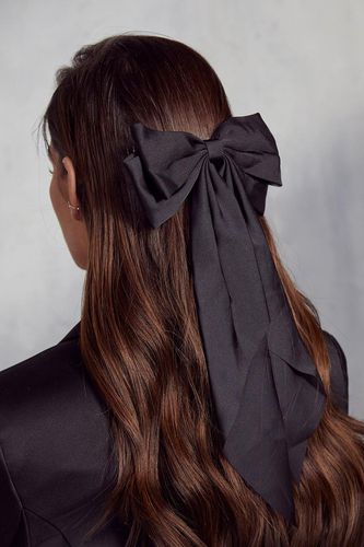 Womens Satin Bow Hair Clip - - One Size - MISSPAP - Modalova