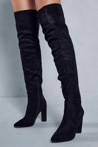 Womens Faux Suede Over The Knee Boots - - 3 - MISSPAP - Modalova