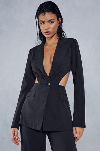 Womens Cut Out Tailored Oversized Blazer - - 10 - MISSPAP - Modalova