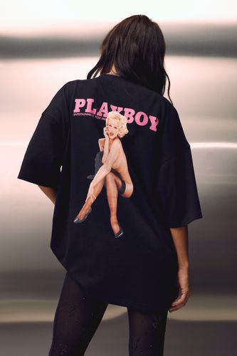 Womens Playboy Magazine Print Back Oversized T Shirt - - 10 - MISSPAP - Modalova