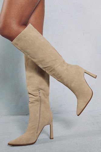Womens Faux Suede Knee High Boots - - 8 - MISSPAP - Modalova