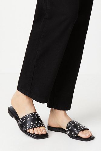 Womens Faith: Madden Studded Flat Mule Sandals - - 7 - Dorothy Perkins - Modalova