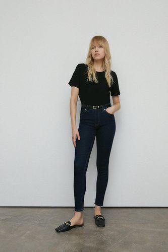 Womens 98s Denim Mid Rise Skinny Jean - - 10 - Warehouse - Modalova