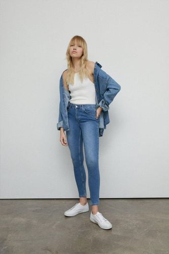 Womens 98s Denim Mid Rise Skinny Jean - - 12 - Warehouse - Modalova