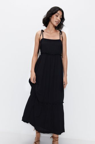Womens Cheesecloth Tie Shoulder Cami Midi Dress - - 10 - Warehouse - Modalova