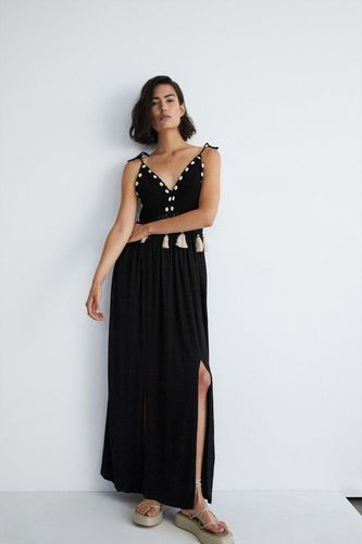 Womens Shell Crochet Maxi Dress - - 10 - Warehouse - Modalova