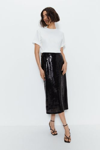 Womens Sequin A Line Fluid Skirt - - S - Warehouse - Modalova