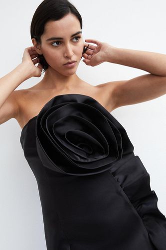 Womens Corsage Detail Bandeau Mini Dress - - 10 - Warehouse - Modalova